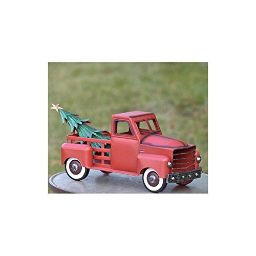 Holiday Truck with a removable Christmas Tree (Red)