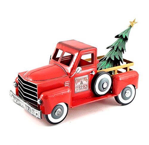 Holiday Truck with a removable Christmas Tree (Red)