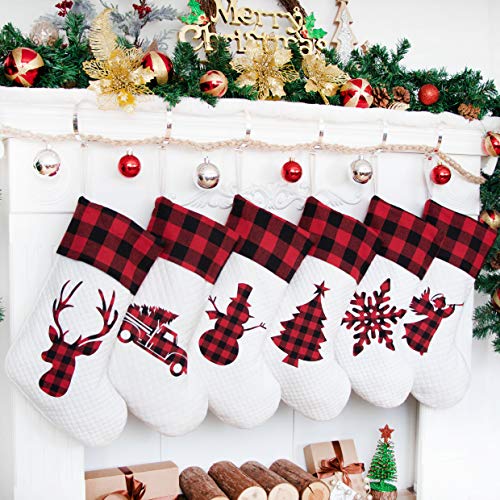 Holiday Christmas Stocking(20inch) Set of 6