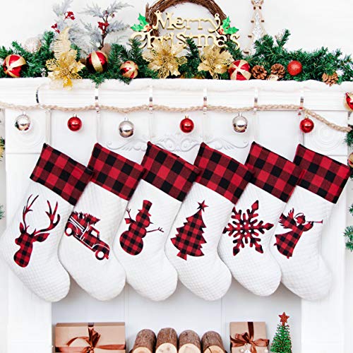 Holiday Christmas Stocking(20inch) Set of 6