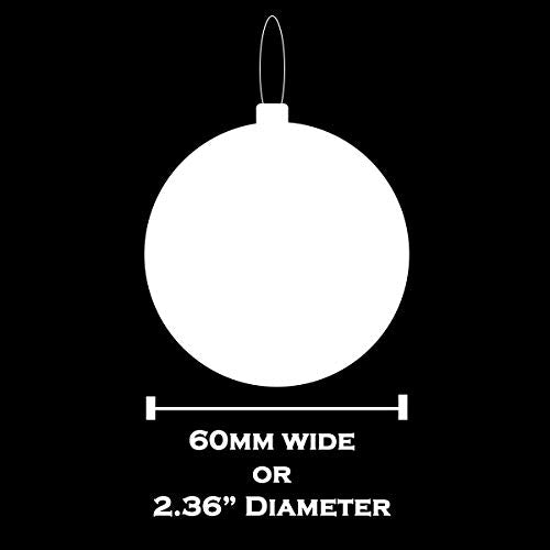 Sleetly Luxury White Ornaments, Snowball, 2.36 inch, Set of 54