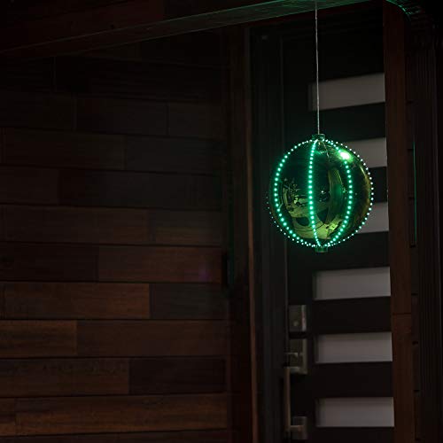 Holiday Hanging Christmas Ball Ornament with Chasing LED Lights