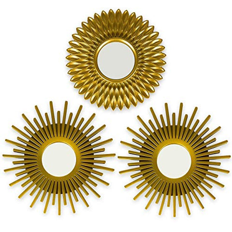Wall Mirrors for Room Decor & Home Decor | Gold Round Mirrors for Wall Decor | Circle Mirrors Modern Wall Decor Gifts for Women & Moms | Decorative Mirrors