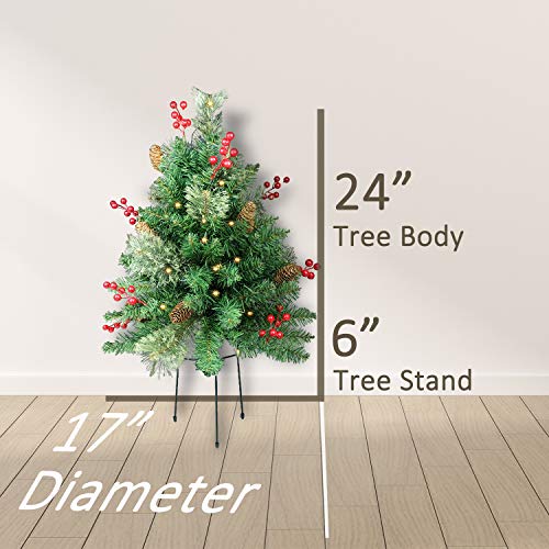 Holiday Christmas Tree 2 Set Pathway Porch